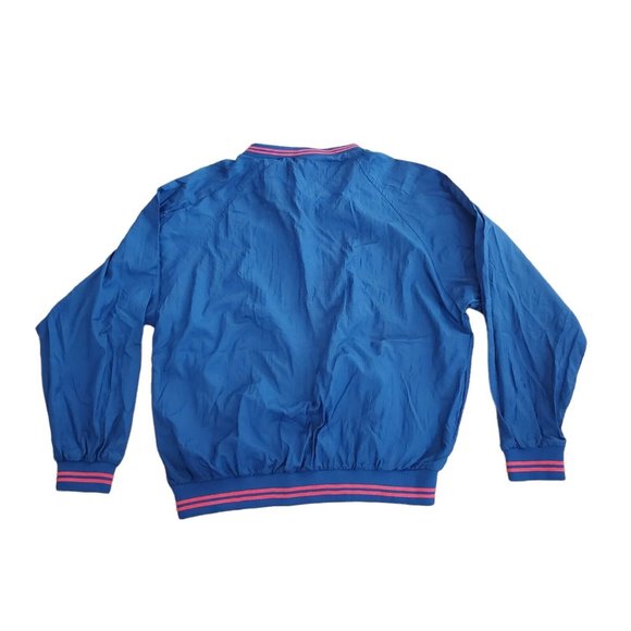 VTG Men Large Pro Spirit USA Embroidered Patch Pullover VNeck Windbreaker Jacket - Picture 6 of 6